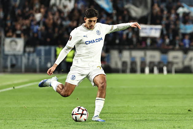 SOCCER - UEFA EL, Sturm vs Marseille GRAZ,AUSTRIA,22.OCT.26 - SOCCER - UEFA Europa League, SK Sturm Graz vs Olympique de Marseille. Image shows Kelyann Bezahaf (Marseille).  GEPAxpictures xChrisxBauer