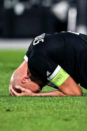 SOCCER - UEFA EL, Sturm vs Marseille GRAZ,AUSTRIA,22.OCT.26 - SOCCER - UEFA Europa League, SK Sturm Graz vs Olympique de Marseille. Image shows Jon Gorenc Stankovic (Sturm).  GEPAxpictures xAvnixRetkoceri