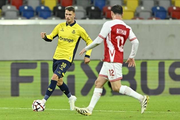 Royale Union Saint-Gilloise v Hapoel Beer-Sheva FC - UEFA Europa League DUSSELDORF, GERMANY - OCTOBER 22 : Florucz Raul Alexander forward of Royale Union Saint-Gilloise during the UEFA Europa League 2026 27 League Phase matchday 3 match between Royale Union Saint-Gilloise and Hapoel Beer-Sheva FC on October 22, 2026 in Dusseldorf, Germany, 22 10 2026 Dusseldorf Germany  Copyright: xDhax