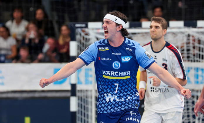 22.10.2026, Deutschland, Stuttgart, Opel HBL, Bundesliga 2026 2027, TVB Stuttgart vs. SG BBM Bietigheim, Kasper Thorsen Lien (TVB)