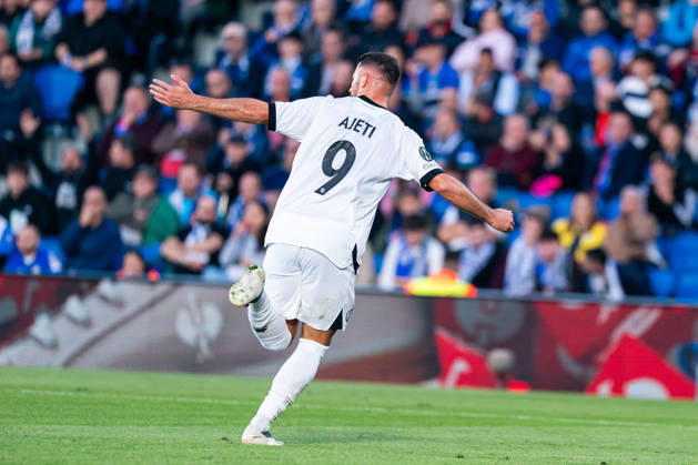 SOCCER - UEFA Conference League - Getafe CF vs. Lugano Photo by IPA ABACAPRESS.COM90039004 - MADRID, SPAIN - OCTOBER 21: Albian Ajeti of FC Lugano celebrates a goal during the UEFA Champions League 2026 27 Group Stage Matchday 3 match between Real Madrid CF and RB Leipzig at Santiago Bernabéu Stadium on October 21, 2026, in Madrid, Spain. (Tomas Garrido TGB Photo during the Getafe CF vs. Lugano UEFA Conference League soccer match in Getafe, Spain, on October 22, 2026 Getafe Spain  Copyright: xIPAxSport ABACAx
