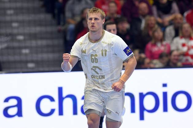 Jubel bei Frederik Friche Bjerre (Wisla Plock 66) , GER, MT Melsungen - Orlen Wisla Plocks (POL), Handball, Champions League Maenner, Group Matches, Saison 2026 2027, 22.10.2026, GER, MT Melsungen - Orlen Wisla Plock, CL Maenner, Group Match, Saison 2026 2027, 22.10.2026 Kassel Copyright: xEibner-Pressefotox xRolandxSippelx EP_RSL