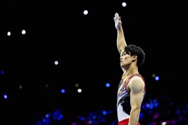 ROTTERDAM - Daiki Hashimoto (JPN) during the All-Around final at the World Gymnastics Championships in Rotterdam Ahoy. IRIS VAN DEN BROEK ANP xVIxANPxSportx xxANPxIVx 573286154 originalFilename: 573286154.jpg