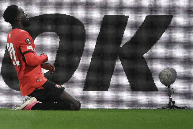 Juventus v Rennes - UEFA Europa League TURIN, ITALY, OCTOBER 22: Rennes forward Boulaye Dia celebrates after scores his team s second goal fight for the ball with during the UEFA Europa League phase day 3 football match between Juventus and Rennes at the Juventus Stadium in Turin Italy, on October 22, 2026. Isabella Bonotto Anadolu Turin Italy. Editorial use only. Please get in touch for any other usage.  Copyright: x2026xAnadoluxIsabellaxBonottox