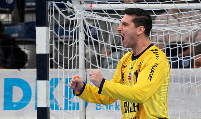 22.10.2026, Deutschland, Stuttgart, Opel HBL, Bundesliga 2026 2027, TVB Stuttgart vs. SG BBM Bietigheim, Martin Tomovski (BBM)