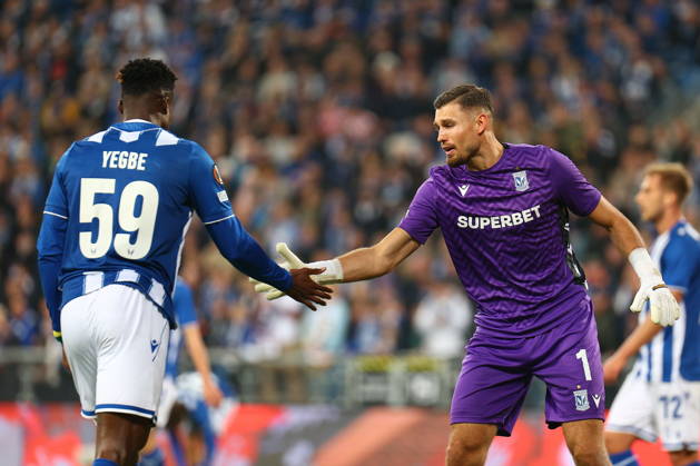 POZNAN 22.10.2026 MECZ 3. KOLEJKA LIGA EUROPY SEZON 2026 27: LECH POZNAN - SUNDERLAND AFC --- UEFA EUROPA LEAGUE MATCHDAY 3 LEAGUE PHASE SEASON 2026 27: LECH POZNAN - SUNDERLAND AFC NZ TERRY YEGBE MATEUSZ LIS FOT. PATRYK PINDRAL 400MM.PL NEWSPIX.PL --- newspix.pl 