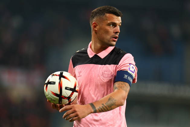 POZNAN 22.10.2026 MECZ 3. KOLEJKA LIGA EUROPY SEZON 2026 27: LECH POZNAN - SUNDERLAND AFC --- UEFA EUROPA LEAGUE MATCHDAY 3 LEAGUE PHASE SEASON 2026 27: LECH POZNAN - SUNDERLAND AFC NZ GRANIT XHAKA FOT. PATRYK PINDRAL 400MM.PL NEWSPIX.PL --- newspix.pl 