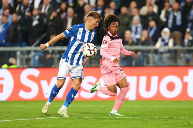 POZNAN 22.10.2026 MECZ 3. KOLEJKA LIGA EUROPY SEZON 2026 27: LECH POZNAN - SUNDERLAND AFC --- UEFA EUROPA LEAGUE MATCHDAY 3 LEAGUE PHASE SEASON 2026 27: LECH POZNAN - SUNDERLAND AFC NZ JOEL PEREIRA MALICK FOFANA FOT. PATRYK PINDRAL 400MM.PL NEWSPIX.PL --- newspix.pl 