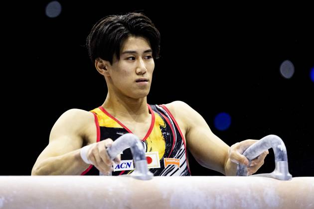 ROTTERDAM - Daiki Hashimoto (JPN) during the All-Around final at the World Gymnastics Championships in Rotterdam Ahoy. IRIS VAN DEN BROEK ANP xVIxANPxSportx xxANPxIVx 573288076 originalFilename: 573288076.jpg