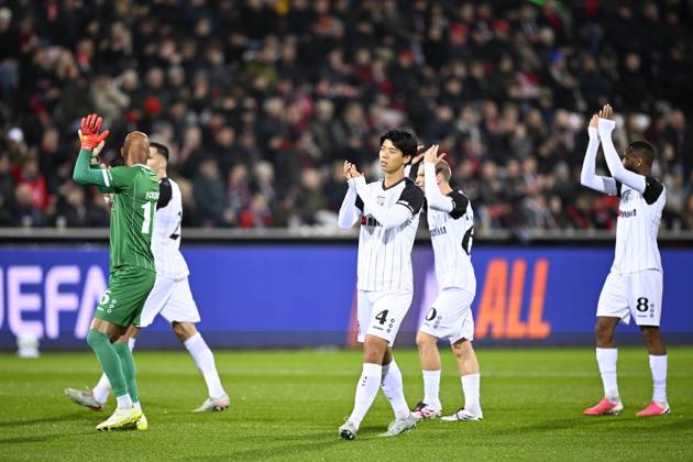 FC Midtjylland v Sint-Truidense VV - UEFA Conference League HERNING, DENMARK - OCTOBER 22 : Takai Kota defender of Sint-Truidense VV during the UEFA Conference League 2026 27 League Phase matchday 2 match between FC Midtjylland and Sint-Truidense VV on October 22, 2026 in Herning, Denmark, 22 10 2026 Herning Denmark  Copyright: xTomasxSiskx