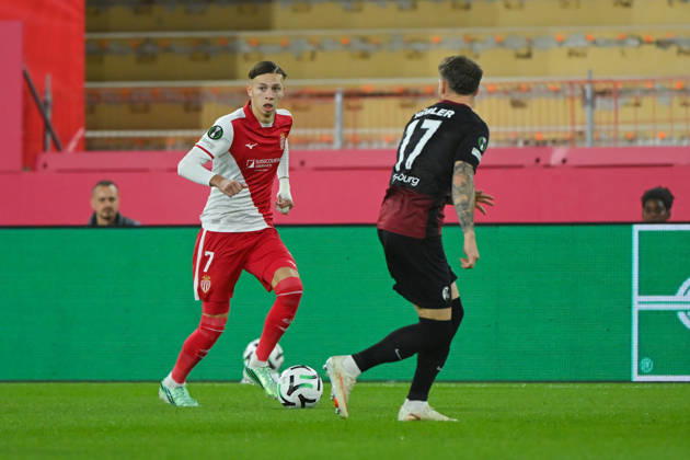 FOOTBALL : AS Monaco VS SC Freiburg - UEFA Conference League - 22 10 2026 Mathys Detourbet (ASM) - UEFA Conference League match between AS Monaco and SC Freiburg on October 22, 2026 at the Louis II Stadium in Monaco. MonacoMonaco  Copyright: xWilliamxCannarellax