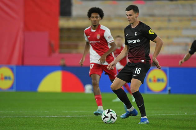 FOOTBALL : AS Monaco VS SC Freiburg - UEFA Conference League - 22 10 2026 Yannik Engelhardt (SC Freiburg) - UEFA Conference League match between AS Monaco and SC Freiburg on October 22, 2026 at the Louis II Stadium in Monaco. MonacoMonaco  Copyright: xWilliamxCannarellax