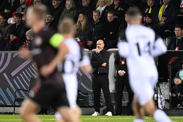 FC Midtjylland v Sint-Truidense VV - UEFA Conference League HERNING, DENMARK - OCTOBER 22 : De Meyer Frederic head coach of Sint-Truidense VV during the UEFA Conference League 2026 27 League Phase matchday 2 match between FC Midtjylland and Sint-Truidense VV on October 22, 2026 in Herning, Denmark, 22 10 2026 Herning Denmark  Copyright: xTomasxSiskx