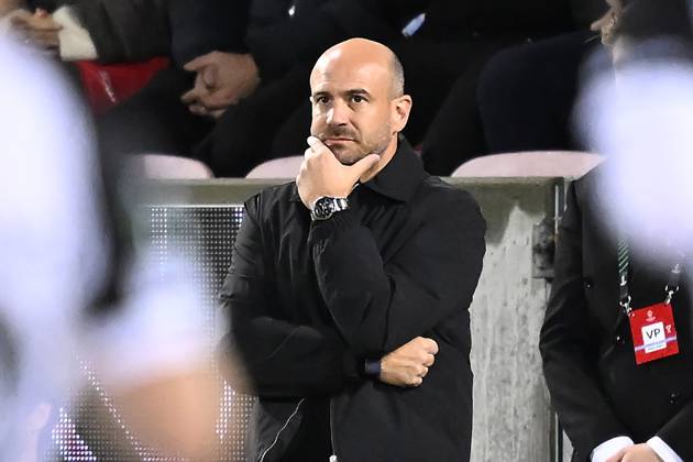 FC Midtjylland v Sint-Truidense VV - UEFA Conference League HERNING, DENMARK - OCTOBER 22 : De Meyer Frederic head coach of Sint-Truidense VV during the UEFA Conference League 2026 27 League Phase matchday 2 match between FC Midtjylland and Sint-Truidense VV on October 22, 2026 in Herning, Denmark, 22 10 2026 Herning Denmark  Copyright: xTomasxSiskx