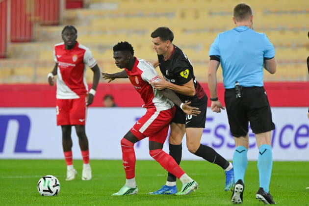 FOOTBALL : AS Monaco VS SC Freiburg - UEFA Conference League - 22 10 2026 Lamine Camara (ASM) - UEFA Conference League match between AS Monaco and SC Freiburg on October 22, 2026 at the Louis II Stadium in Monaco. MonacoMonaco Copyright: xWilliamxCannarellax
