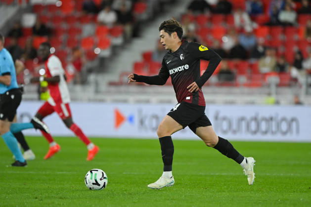 FOOTBALL : AS Monaco VS SC Freiburg - UEFA Conference League - 22 10 2026 Yuito Suzuki (SC Freiburg) - UEFA Conference League match between AS Monaco and SC Freiburg on October 22, 2026 at the Louis II Stadium in Monaco. MonacoMonaco Copyright: xWilliamxCannarellax