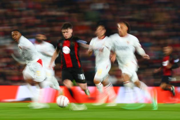 Ben Gannon-Doak of AFC Bournemouth AFC Bournemouth v AC Milan, UEFA Europa League, Football, Vitality Stadium, Bournemouth, UK - 22 Oct 2026Bournemouth Vitality Stadium United Kingdom  Copyright: xJamesxMarsh Shutterstockx 17230046ax