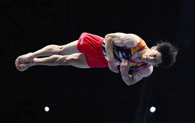 Netherlands Artistic Gymnastics World Championships 9270842 22.10.2026 Japan s Daiki Hashimoto competes in the floor exercise during the men s team final at the 2026 World Artistic Gymnastics Championships in Rotterdam, the Netherlands. Alexey Filippov Sputnik Rotterdam Netherlands  Copyright: xAlexeyxFilippovx