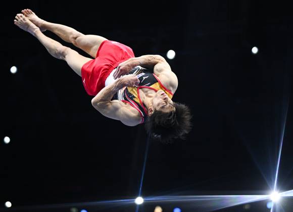 Netherlands Artistic Gymnastics World Championships 9270843 22.10.2026 Japan s Daiki Hashimoto competes in the floor exercise during the men s team final at the 2026 World Artistic Gymnastics Championships in Rotterdam, the Netherlands. Alexey Filippov Sputnik Rotterdam Netherlands  Copyright: xAlexeyxFilippovx