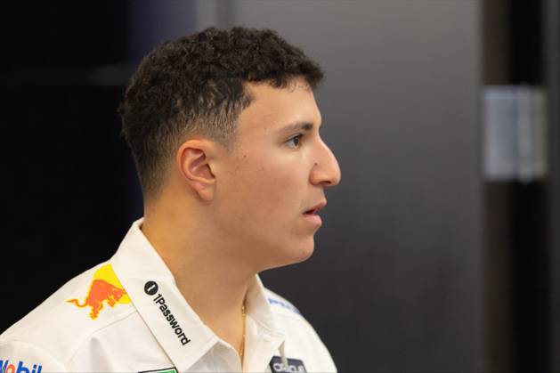 22nd October 2026; Circuit of the Americas, Austin, United States; Formula 1, United States Grand Prix, Arrival Day; Isack Hadjar (6) of France and Oracle Red Bull Racing on the way to a press conference, PK, Pressekonferenz BobxKupbens