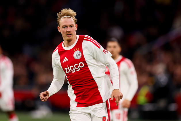 AMSTERDAM, NETHERLANDS - OCTOBER 22: Julian Brandt of AFC Ajax looks on during the UEFA Conference League 2026 27 League Phase MD2 match between AFC Ajax and Atalanta BC at Johan Cruijff ArenA on October 22, 2026 in Amsterdam, Netherlands.  Copyright: xRenexNijhuisx