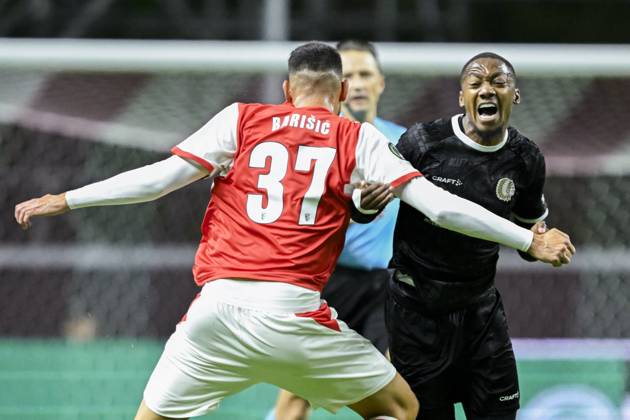 SC Braga v KAA Gent - UEFA Conference League BRAGA, PORTUGAL - OCTOBER 22 : Balikwisha Michel-Ange forward of KAA Gent in action during the UEFA Conference League 2026 27 League Phase matchday 2 match between SC Braga and KAA Gent on October 22, 2026 in Braga, Portugal, 22 10 2026 Braga Portugal  Copyright: xNicoxVereeckenx