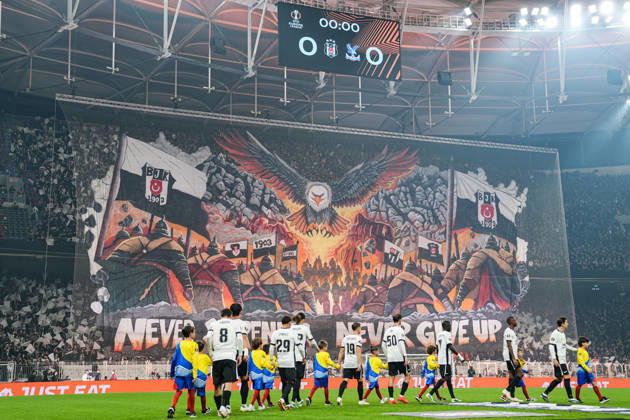Besiktas v Crystal Palace - UEFA Europa League ISTANBUL, TURKIYE - OCTOBER 22: A view of the stands ahead of the UEFA Europa League match between Besiktas and Crystal Palace at Tupras Stadium in Istanbul, Turkiye on October 22, 2026. Cemal Yurttas Anadolu Istanbul Turkey. Editorial use only. Please get in touch for any other usage.  Copyright: x2026xAnadoluxCemalxYurttasx