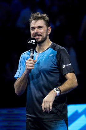 TENNIS : ATP, Tennis Herren 250 - Grand Prix Tennis AURA - Decines (France) 22 10 2026 Stan Wawrinka (SUI) bids farewell to the crowd ahead of his final tournament in Basel, during the tournament of the Auvergne Rhône-Alpes Grand Prix at the LDLC Arena in Décines on October 22, 2026. Photo Sandrine Thesillat PsNewZ  Copyright: xSandrinexTHESILLATx