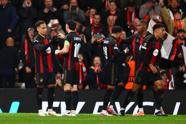 Marcus Tavernier of AFC Bournemouth celebrates their goal to make it 2-0 AFC Bournemouth v AC Milan, UEFA Europa League, Football, Vitality Stadium, Bournemouth, UK - 22 Oct 2026Bournemouth Vitality Stadium United Kingdom  Copyright: xJamesxMarsh Shutterstockx 17230046bb