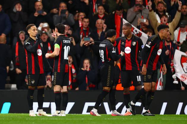 Marcus Tavernier of AFC Bournemouth celebrates their goal to make it 2-0 AFC Bournemouth v AC Milan, UEFA Europa League, Football, Vitality Stadium, Bournemouth, UK - 22 Oct 2026Bournemouth Vitality Stadium United Kingdom  Copyright: xJamesxMarsh Shutterstockx 17230046bc