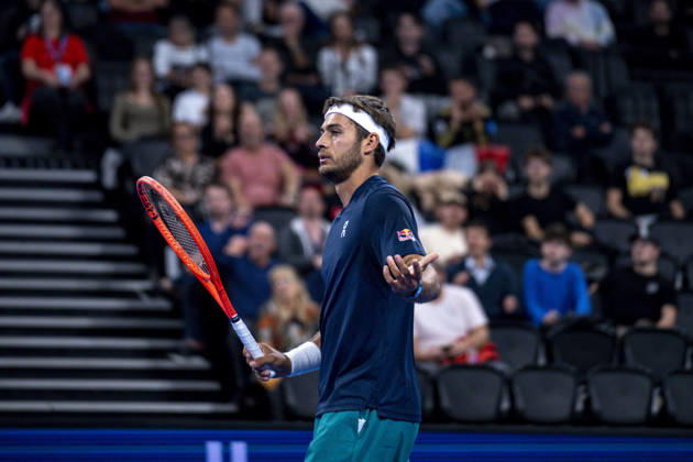 TENNIS : ATP, Tennis Herren 250 - Grand Prix Tennis AURA - Decines (France) 22 10 2026 Flavio Cobolli (ITA) vs Stan Wawrinka (SUI) during the tournament of the Auvergne Rhône-Alpes Grand Prix at the LDLC Arena in Décines on October 22, 2026. Photo Sandrine Thesillat PsNewZ Copyright: xSandrinexTHESILLATx