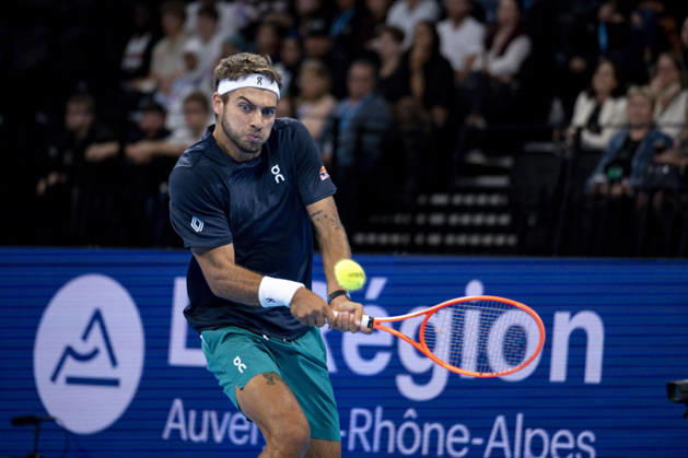 TENNIS : ATP, Tennis Herren 250 - Grand Prix Tennis AURA - Decines (France) 22 10 2026 Flavio Cobolli (ITA) vs Stan Wawrinka (SUI) during the tournament of the Auvergne Rhône-Alpes Grand Prix at the LDLC Arena in Décines on October 22, 2026. Photo Sandrine Thesillat PsNewZ  Copyright: xSandrinexTHESILLATx