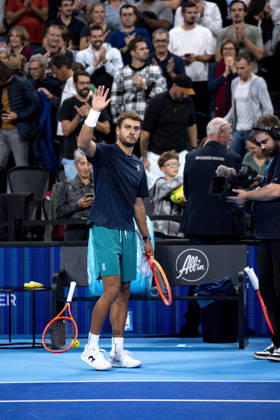 TENNIS : ATP, Tennis Herren 250 - Grand Prix Tennis AURA - Decines (France) 22 10 2026 Flavio Cobolli (ITA) vs Stan Wawrinka (SUI) during the tournament of the Auvergne Rhône-Alpes Grand Prix at the LDLC Arena in Décines on October 22, 2026. Photo Sandrine Thesillat PsNewZ Copyright: xSandrinexTHESILLATx