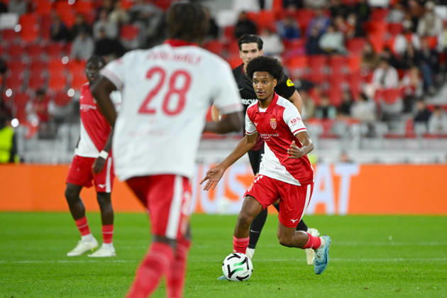 FOOTBALL : AS Monaco VS SC Freiburg - UEFA Conference League - 22 10 2026 Edan Diop (ASM) - UEFA Conference League match between AS Monaco and SC Freiburg on October 22, 2026 at the Louis II Stadium in Monaco. MonacoMonaco  Copyright: xWilliamxCannarellax
