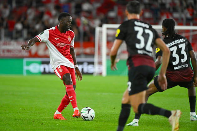 FOOTBALL : AS Monaco VS SC Freiburg - UEFA Conference League - 22 10 2026 Jordan Teze (ASM) - UEFA Conference League match between AS Monaco and SC Freiburg on October 22, 2026 at the Louis II Stadium in Monaco. MonacoMonaco  Copyright: xWilliamxCannarellax