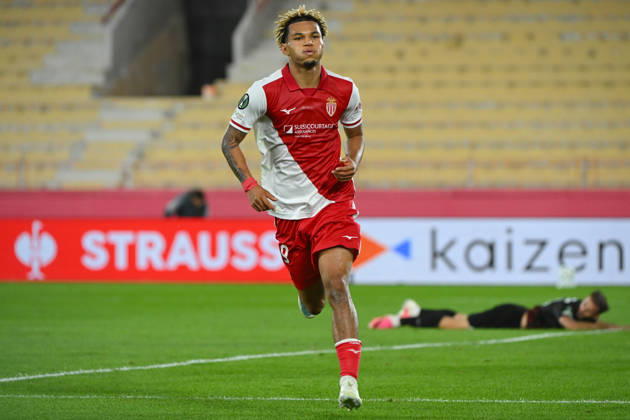 FOOTBALL : AS Monaco VS SC Freiburg - UEFA Conference League - 22 10 2026 Joy AS Monaco - Goal Paris Brunner - UEFA Conference League match between AS Monaco and SC Freiburg on October 22, 2026 at the Louis II Stadium in Monaco. MonacoMonaco  Copyright: xWilliamxCannarellax