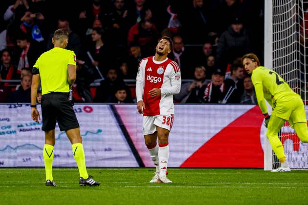 AMSTERDAM - Marcos Leonardo of AFC Ajax reacts during the UEFA Conference League match between AFC Ajax and Atalanta BC at the Johan Cruijff ArenA on October 22, 2026 in Amsterdam, the Netherlands. WART BRINKERHOF ANP Conference League 2026 27 xVIxANPxSportx xMarcelxterxBalsxIVx 573300078 originalFilename: 573300078.jpg