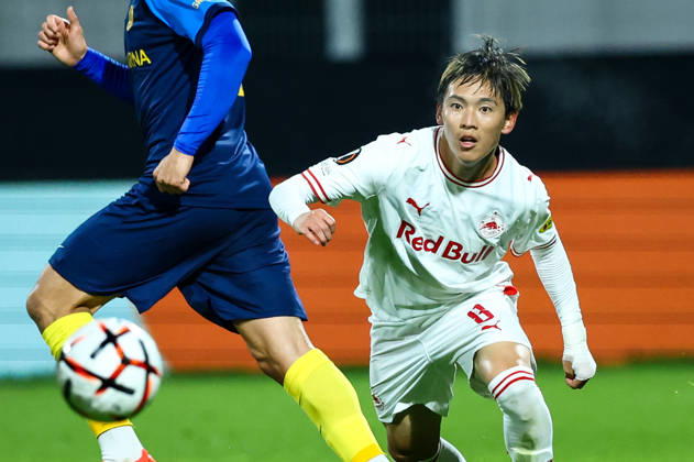 SOCCER - UEFA EL, Celje vs RBS CELJE,SLOVENIA,22.OCT.26 - SOCCER - UEFA Europa League, NK Celje vs Red Bull Salzburg. Image shows Sota Kitano (Salzburg).  GEPAxpictures xJamesxDoak