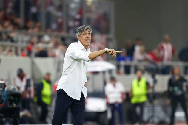 Olympiacos F.C. v AC Sparta Prague UEFA Europa League Imanol Alguacil Manager of Olympiacos F.C. during the UEFA Europa League match at Karaiskakis Stadium, Piraeus 22 10 2026 UK Newspapers OUT Copyright: xYannisxHalasx FIL-24108-0057
