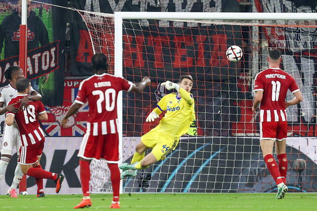 Olympiacos F.C. v AC Sparta Prague UEFA Europa League Jakub Surovcík of AC Sparta Prague in action during the UEFA Europa League match at Karaiskakis Stadium, Piraeus 22 10 2026 UK Newspapers OUT Copyright: xYannisxHalasx FIL-24108-0061