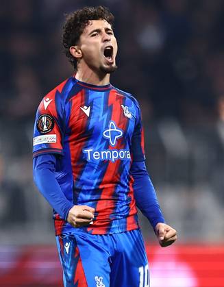Yeremy Pino of Crystal Palace celebrates scoring their sides second goal Besiktas v Crystal Palace, UEFA Europa League, Football, Tupras Stadium, Istanbul, Turkey - 22 Oct 2026Istanbul Tupras Stadium Turkey  Copyright: xMichaelxZemanek Shutterstockx 17230042ai