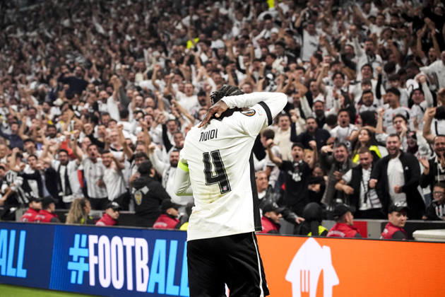 Besiktas v Crystal Palace - UEFA Europa League ISTANBUL, TURKIYE - OCTOBER 22: Wilfred Ndidi (4) of Besiktas celebrates after a goal during the UEFA Europa League match between Besiktas and Crystal Palace at Tupras Stadium in Istanbul, Turkiye on October 22, 2026. Beyza Comert Anadolu Istanbul Turkey. Editorial use only. Please get in touch for any other usage.  Copyright: x2026xAnadoluxBeyzaxComertx