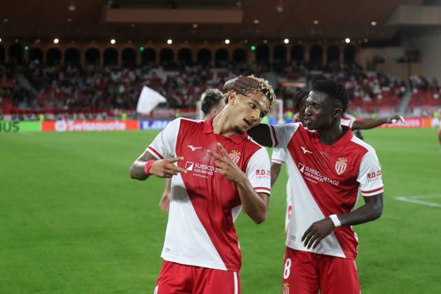 Monaco vs Fribourg PHOTOPQR NICE MATIN Cyril Dodergny ; Monaco ; 22 10 2026 ; Monaco le 22 10 2026 - Stade Louis II - Ligue Conference - 2eme journee - L AS Monaco recevait Fribourg - Le monegasque BRUNNER N29 marque le premier but pour Monaco Monaco France Copyright: xPHOTOPQR NICExMATIN MAXPPPxCyrilxDodergnyx 20261022NIM2551 20261022NIM2551
