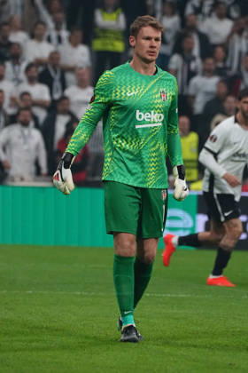 ISTANBUL, TURKIYE - OCTOBER 22 : Goalkeeper Alexander Nubel of Besiktas during the UEFA Europa League 2026 27 match between Besiktas JK and Crystal Palace at Tupras Stadium on October 22, 2026 in Istanbul, Turkiye. Istanbul Besiktas Turkiye Copyright: xSeskimphotox Besiktas-CPalace-221026 (21)