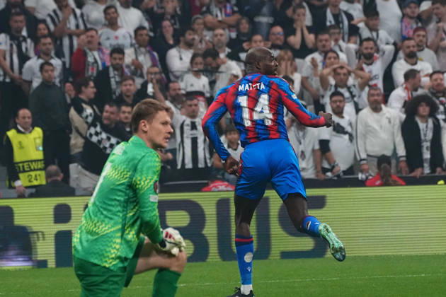 ISTANBUL, TURKIYE - OCTOBER 22 : Crystal Palace s Jean-Philippe Mateta celebrates scoring a goal, which is later disallowed following a VAR review during the UEFA Europa League 2026 27 match between Besiktas JK and Crystal Palace at Tupras Stadium on October 22, 2026 in Istanbul, Turkiye. Istanbul Besiktas Turkiye Copyright: xSeskimphotox Besiktas-CPalace-221026 (25)