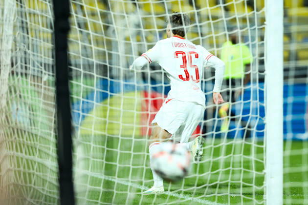 SOCCER - UEFA EL, Celje vs RBS CELJE,SLOVENIA,22.OCT.26 - SOCCER - UEFA Europa League, NK Celje vs Red Bull Salzburg. Image shows the rejoicing of Jesper Lindstrom (Salzburg).  GEPAxpictures xJamesxDoak