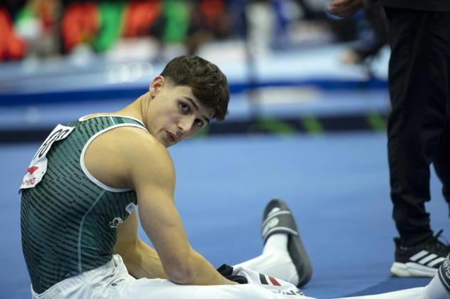 Rotterdam The Netherlands 22nd October 2026 World Championships artistic gymnastics. Men™s allround competition Timo Eder (GER) finishes 14th
