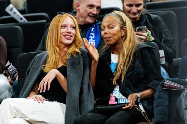 MUNICH, GERMANY - OCTOBER 22: Anna and Angela Ermakova during the Turkish Airlines EuroLeague match between FC Bayern Muenchen vs. Dubai Basketball at SAP Garden on round 7 of Turkish Airlines EuroLeague on October 22, 2026 in Munich, Germany. Bavaria Germany Copyright: xSteffiexWunderlx