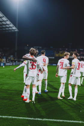 UEFA Europa League MD 03 NK Celje vs. FC Salzburg CELJE, SLOVENIA OCTOBER 22, 2026: Jesper Lindstrom, Kevin Boma of FC Salzburg during the UEFA Europa League league phase match NK Celje vs. FC Salzburg at Stadion Z dezele in Celje, Slovenia. (Photo by FC Salzburg) Copyright: xFCxRedxBullxSalzburgxGmbHx RBS_TH_06928