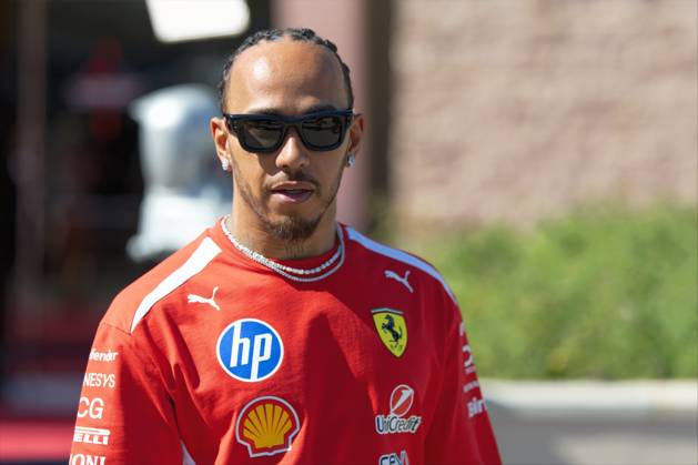 RECORD DATE NOT STATED 22nd October 2026; Circuit of the Americas, Austin, United States; Formula 1, United States Grand Prix, Arrival Day; Lewis Hamilton (44) of Great Britain and Scuderia Ferrari HP leaves the press conference, PK, Pressekonferenz BobxKupbens